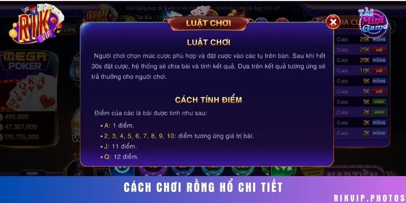 Hướng dẫn tham gia cược Rồng Hổ đầy đủ dễ hiểu nhất