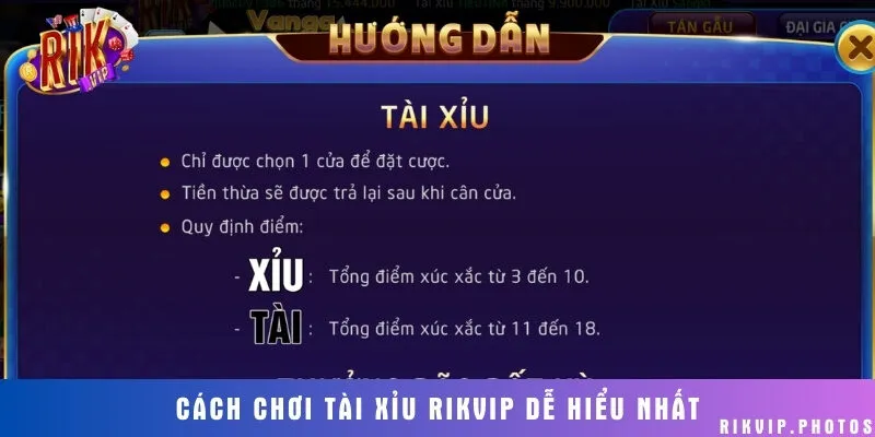 Hướng dẫn quy tắc tham gia Tài Xỉu trực tuyến đơn giản