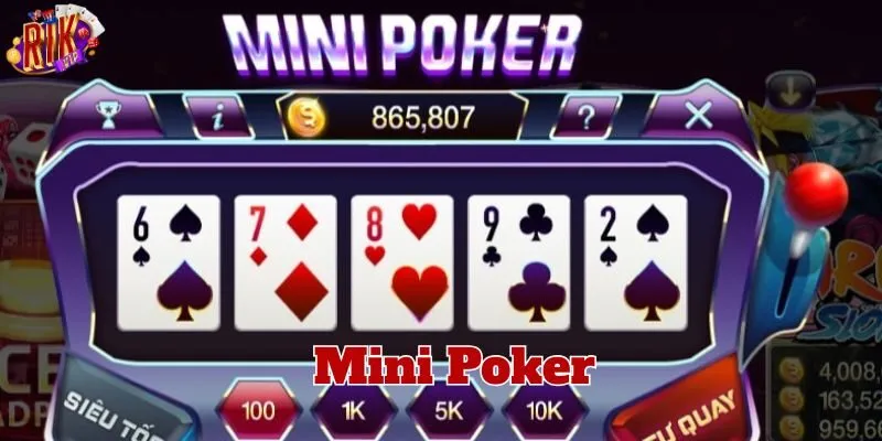 Mẹo quay Mini Poker đổi thưởng cực hay